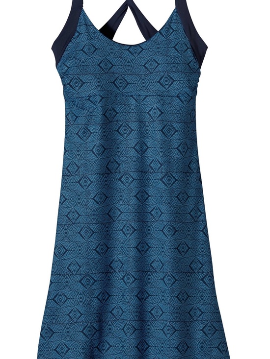 Patagonia Dresses & Skirts - Patagonia Blue Geometric Cross-Back outdoor Tank Dress size XS NWT